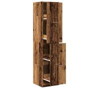 Berkfield Home Apothecary Cabinet¬†Old Wood 40x41x174.5 cm Engineered Wood in Brown Berkfield Home Brown 40x41x174.5 cm
