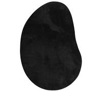 Berkfield Home Area Rug Black 100x200 cm Polyester Non-Slip | Size: Medium Berkfield Home Black Medium