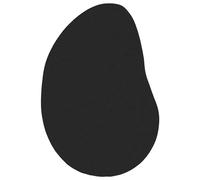 Berkfield Home Area Rug Black 120x170 cm Polyester Non-Slip | Size: Medium Berkfield Home Black Medium