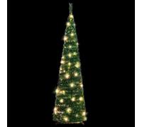 Berkfield Home Artificial Christmas Tree Pop-up 50 LEDs Green 120 cm Berkfield Home Green