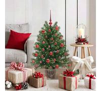 Berkfield Home Artificial Christmas Tree with 150 LEDs Green 95 cm PE & PVC Berkfield Home Green