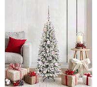 Berkfield Home Artificial Christmas Tree with 150 LEDs White 53 x 53 x 120 cm Berkfield Home White 53 x 53 x 120 cm