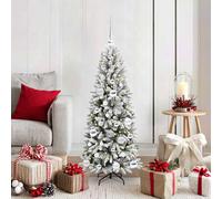 Berkfield Home Artificial Christmas Tree with 150 LEDs White 53 x 53 x 120 cm Berkfield Home White 53 x 53 x 120 cm