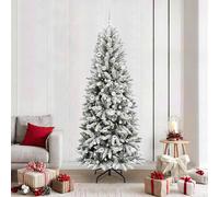 Berkfield Home Artificial Christmas Tree with 300 LEDs White 78 x 78 x 210 cm Berkfield Home White 78 x 78 x 210 cm