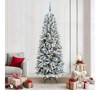 Berkfield Home Artificial Christmas Tree with 300 LEDs White 78 x 78 x 210 cm Berkfield Home White 78 x 78 x 210 cm