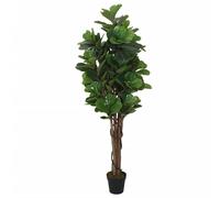 Berkfield Home Artificial Fiddle Leaf Fig Tree 134 Leaves 120 cm Green Berkfield Home Green