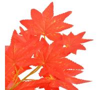 Berkfield Home Artificial Plant Maple Tree with Pot Red 120 cm Berkfield Home Red