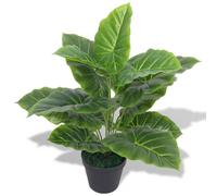 Berkfield Home Artificial Taro Plant with Pot 45 cm Green Berkfield Home Green
