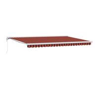Berkfield Home Automatic Retractable Awning Orange & Brown 500x300 cm Berkfield Home Orange 500x300 cm