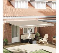Berkfield Home Awning Replacement Fabric for 4.5x3 m Frame Beige Berkfield Home Beige