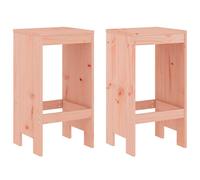 Berkfield Home Bar Stools 2 pcs 40x36x75 cm Solid Wood Douglas in Brown | Size: 40 x 36 x 75 cm Berkfield Home Brown 40 x 36 x 75 cm