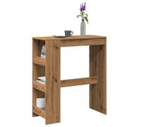 Berkfield Home Bar Table with Racks Artisan Oak 90x40x103.5 cm Engineered Wood in Brown Berkfield Home Brown 90x40x103.5 cm