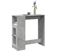 Berkfield Home Bar Table with Racks Concrete Grey 101x40x103.5 cm Engineered Wood Berkfield Home Grey 101x40x103.5 cm