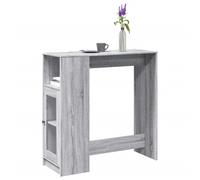 Berkfield Home Bar Table with Racks Grey Sonoma 101x40x103.5 cm Engineered Wood Berkfield Home Grey 101x40x103.5 cm