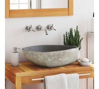 Berkfield Home Basin River Stone Oval (45-53)x(34-41) cm in Taupe Berkfield Home Taupe
