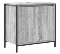 Berkfield Home Bathroom Basin Cabinet Grey Sonoma 60x34.5x60 cm Berkfield Home Grey 60x34.5x60 cm