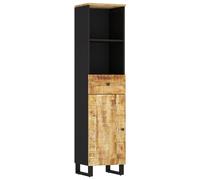Berkfield Home Bathroom Cabinet 38x33x160 cm Solid Wood Mango in Brown | Size: 38 x 33 x 160 cm Berkfield Home Brown 38 x 33 x 160 cm