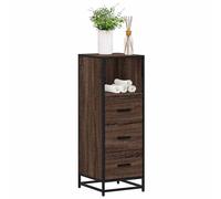 Berkfield Home Bathroom Cabinet Brown Oak 35x37.5x100 cm Engineered Wood Berkfield Home Brown 35x37.5x100 cm