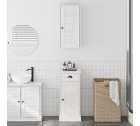 Berkfield Home Bathroom Furniture Set 2 pcs Brown & White 37 x 34 x 80 cm Berkfield Home Multicolor 37 x 34 x 80 cm