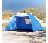 Berkfield Home Beach Tent 2-Person Azure Blue Quick Release Waterproof Berkfield Home Blue