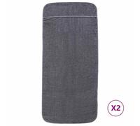 Berkfield Home Beach Towels 2 pcs Anthracite 60x135 cm Fabric 400 GSM in Charcoal Berkfield Home Charcoal