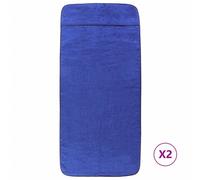 Berkfield Home Beach Towels 2 pcs Royal Blue 75x200 cm Fabric 400 GSM Berkfield Home Blue