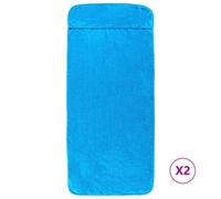 Berkfield Home Beach Towels 2 pcs Turquoise 60x135 cm Fabric 400 GSM Berkfield Home Turquoise