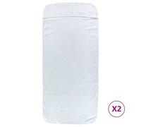 Berkfield Home Beach Towels 2 pcs White 75x200 cm Fabric 400 GSM Berkfield Home White