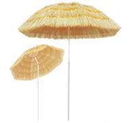 Berkfield Home Beach Umbrella Natural 180 cm Hawaii Style Berkfield Home Natural