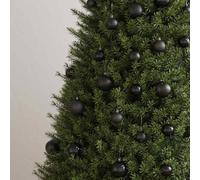 Berkfield Home Beautiful 100 Piece Christmas Ball Set Black Berkfield Home Black