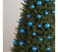 Berkfield Home Beautiful 100 Piece Christmas Ball Set Blue Berkfield Home Blue