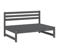 Berkfield Home Beautiful 4 Piece Garden Lounge Set Grey Solid Wood Pine Berkfield Home Grey