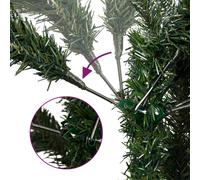 Berkfield Home Beautiful Artificial Hinged Christmas Tree with Cones 120 cm in Green Berkfield Home Green