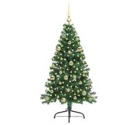 Berkfield Home Beautiful Artificial Pre-lit Christmas Tree Green 150 cm PVC Berkfield Home Green