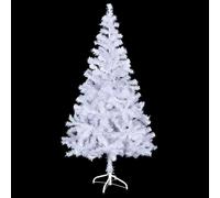 Berkfield Home Beautiful Artificial Pre-lit Christmas Tree with Ball Set 150cm 3 in White Berkfield Home White