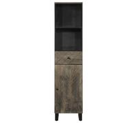 Berkfield Home Beautiful Bathroom Cabinet Black 38x33x160 cm Solid Wood Mango | Size: 38 x 33 x 160 cm Berkfield Home Black 38 x 33 x 160 cm
