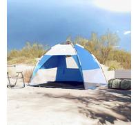 Berkfield Home Beautiful Beach Tent 2-Person Azure Blue Quick Release Waterproof Berkfield Home Blue