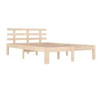 Berkfield Home Beautiful Bed Frame Solid Wood 160x200 cm in Light Brown Berkfield Home Light Brown 160x200 cm