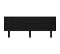 Berkfield Home Beautiful Bed Headboard Black 204x6x82.5 cm Solid Wood Pine Berkfield Home Black 204x6x82.5 cm