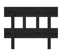 Berkfield Home Beautiful Bed Headboard Black 93.5x3x81 cm Solid Wood Pine Berkfield Home Black 93.5x3x81 cm