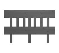 Berkfield Home Beautiful Bed Headboard Grey 143.5x3x81 cm Solid Wood Pine Berkfield Home Grey 143.5x3x81 cm