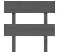 Berkfield Home Beautiful Bed Headboard Grey 93.5x3x81 cm Solid Wood Pine Berkfield Home Grey 93.5x3x81 cm