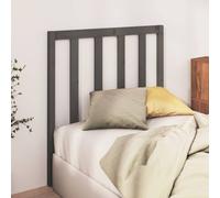 Berkfield Home Beautiful Bed Headboard Grey 95x4x100 cm Solid Wood Pine | Size: 95 x 4 x 100 cm Berkfield Home Grey 95 x 4 x 100 cm