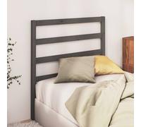 Berkfield Home Beautiful Bed Headboard Grey 95x4x100 cm Solid Wood Pine | Size: 95 x 4 x 100 cm Berkfield Home Grey 95 x 4 x 100 cm