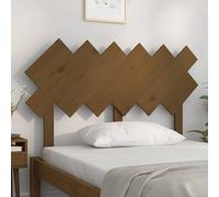 Berkfield Home Beautiful Bed Headboard Honey Brown 122.5x3x80.5 cm Solid Wood Pine Berkfield Home Brown 122.5x3x80.5 cm