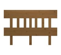 Berkfield Home Beautiful Bed Headboard Honey Brown 123.5x3x81 cm Solid Wood Pine Berkfield Home Brown 123.5x3x81 cm