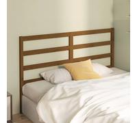 Berkfield Home Beautiful Bed Headboard Honey Brown 126x4x100 cm Solid Wood Pine | Size: 126 x 4 x 100 cm Berkfield Home Brown 126 x 4 x 100 cm