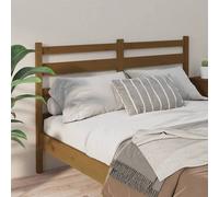 Berkfield Home Beautiful Bed Headboard Honey Brown 126x4x100 cm Solid Wood Pine | Size: 126 x 4 x 100 cm Berkfield Home Brown 126 x 4 x 100 cm