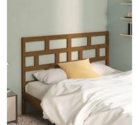 Berkfield Home Beautiful Bed Headboard Honey Brown 141x4x100 cm Solid Wood Pine | Size: 141 x 4 x 100 cm Berkfield Home Brown 141 x 4 x 100 cm