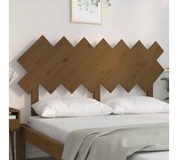 Berkfield Home Beautiful Bed Headboard Honey Brown 151.5x3x81 cm Solid Wood Pine Berkfield Home Brown 151.5x3x81 cm